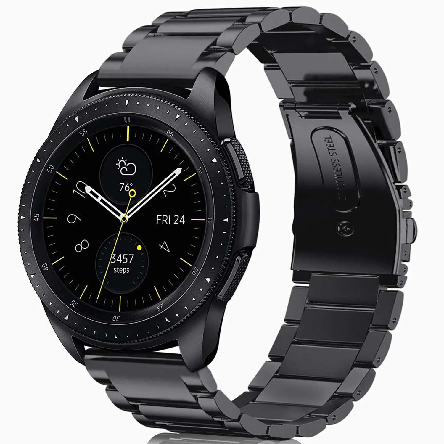 

Ремешок из нержавеющей стали для Samsung Galaxy Watch 4 3 Classic Active 2, браслет для наручных часов 20 мм 22 мм, Huawei GT2