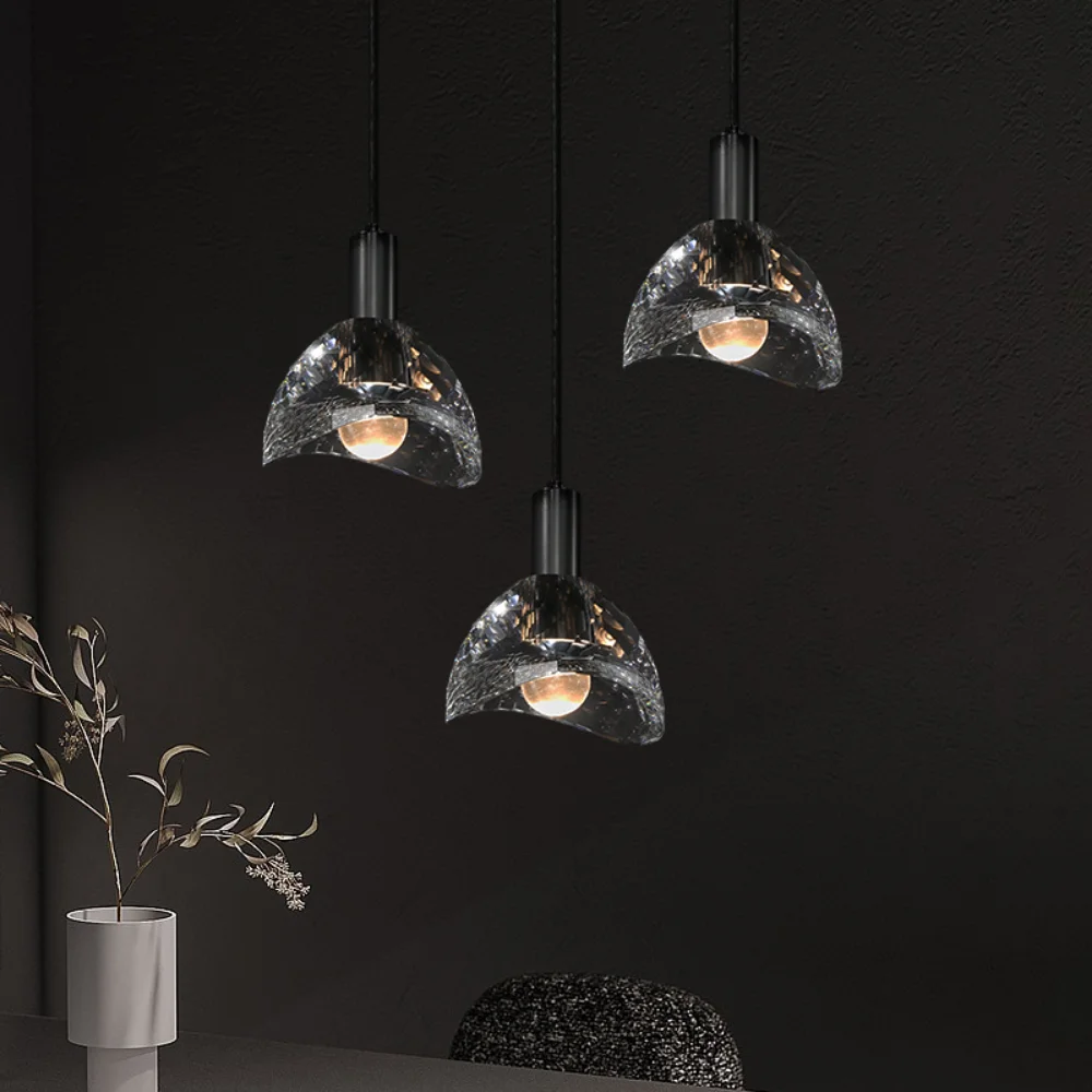 

Postmodern Luxury Copper Crystal Pendant Lights Dining Bar Bedroom Bedside Luminaires LED Simple Creative Deco Home Pendant Lamp