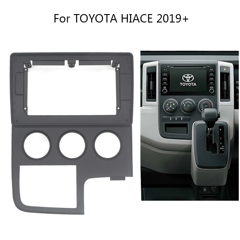 

10.1" Big Screen Car Radio Frame Kit For TOYOTA HIACE 2019 2020 2021 Auto Stereo Plastic Dash Panel Fascia Mount Bezel