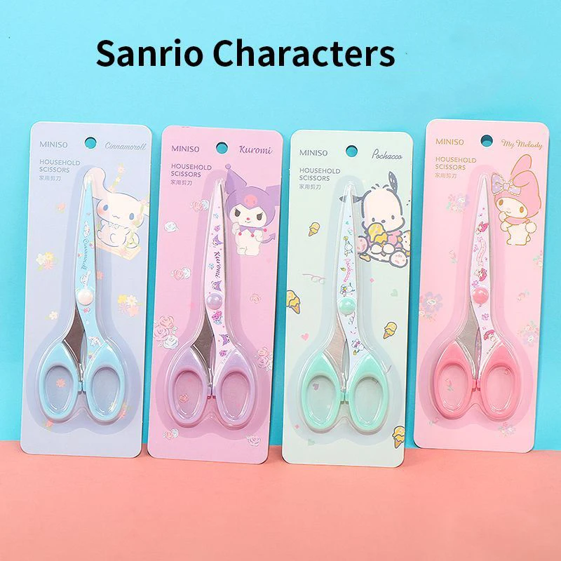 

Kawaii Sanrioed понравилось Kuromi Mymelody Cinnamoroll домашние ножницы милые Мультяшные домашние школьные художественные ножницы подарок