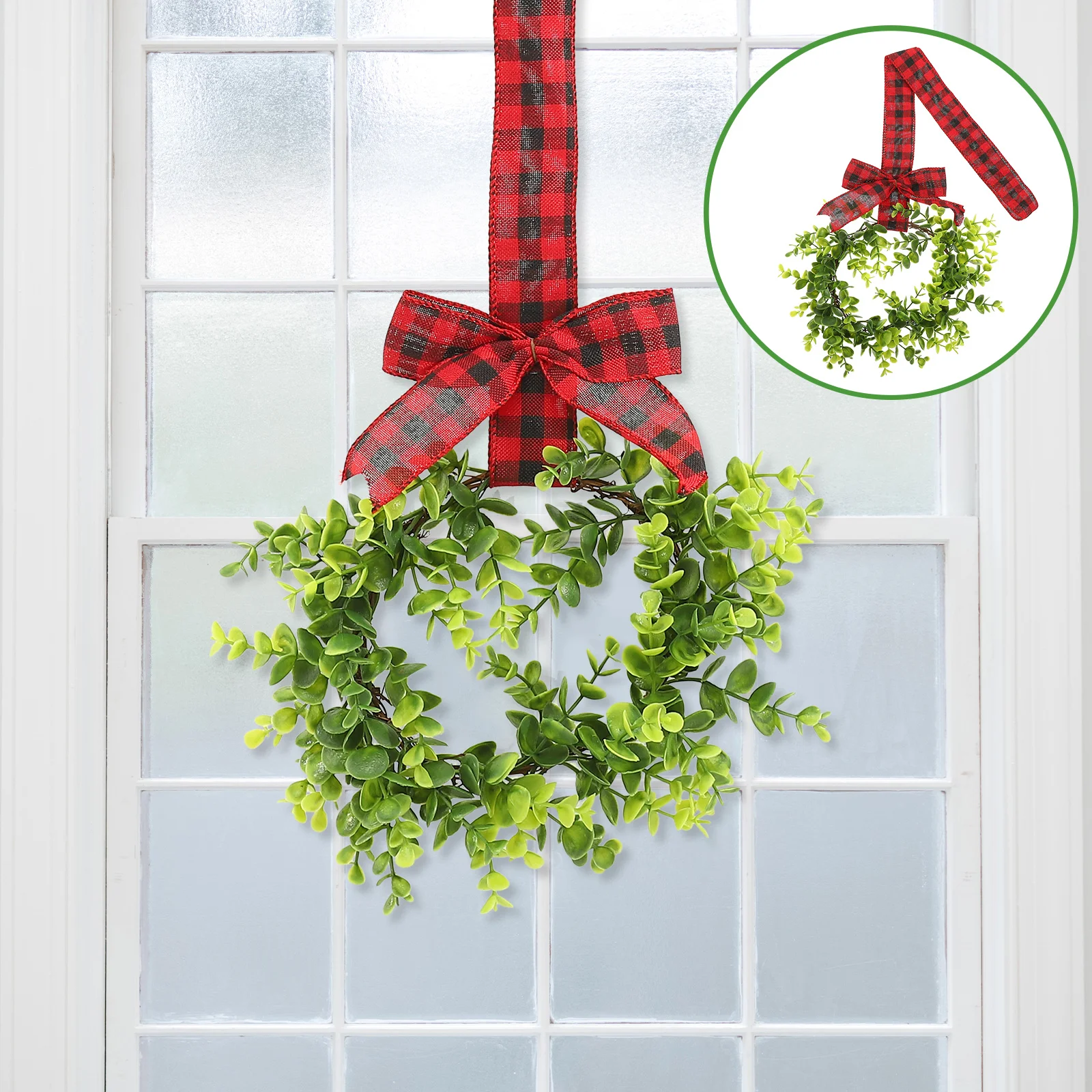 

Wreath Christmas Garland Artificial Doorfront Boxwood Leaf Green Hangingsmallgreenery Decoration Ornaments Decorations Holiday