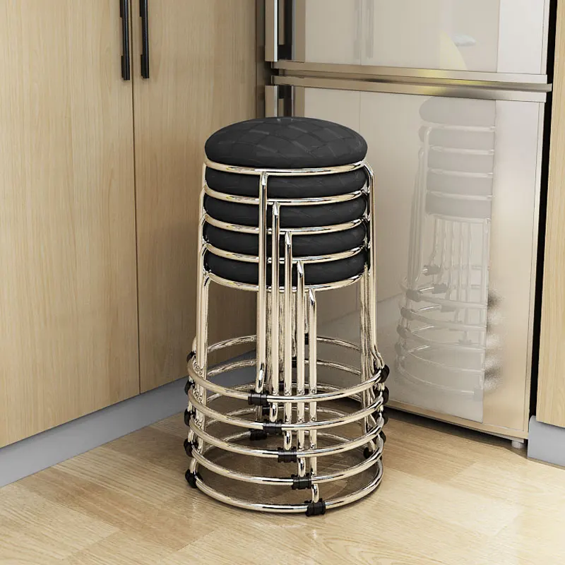 

Модная креативная офисная простая круглая Складная скамейка, Домашний Настольный стул можно хранить, чтобы сэкономить место