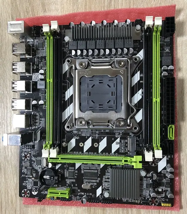 Atermiter X79 X79G материнская плата LGA2011 мини-ATX Combos E5 2630 V2 LGA 2011 ЦПУ 4 шт. x ГБ = 16 DDR3 ОЗУ 1333