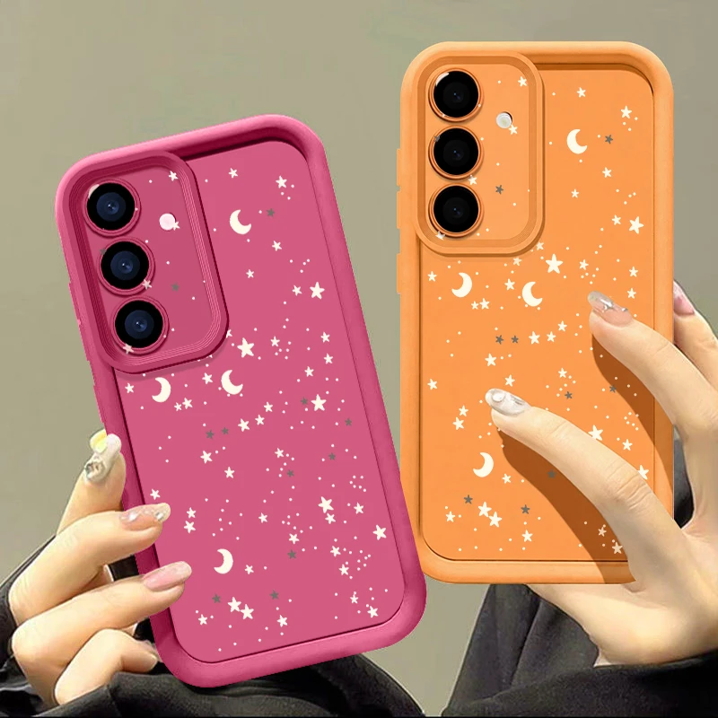 Чехол с принтом звезд и луны для Samsung Galaxy A18 A57 A37 A27 A56 A16 A17 A55 a54 A26 A36 S26 S25 S24 S23 s22 Ultra S26 FE (art.: 3920dd16cbf81) - 3920dd16cbf81