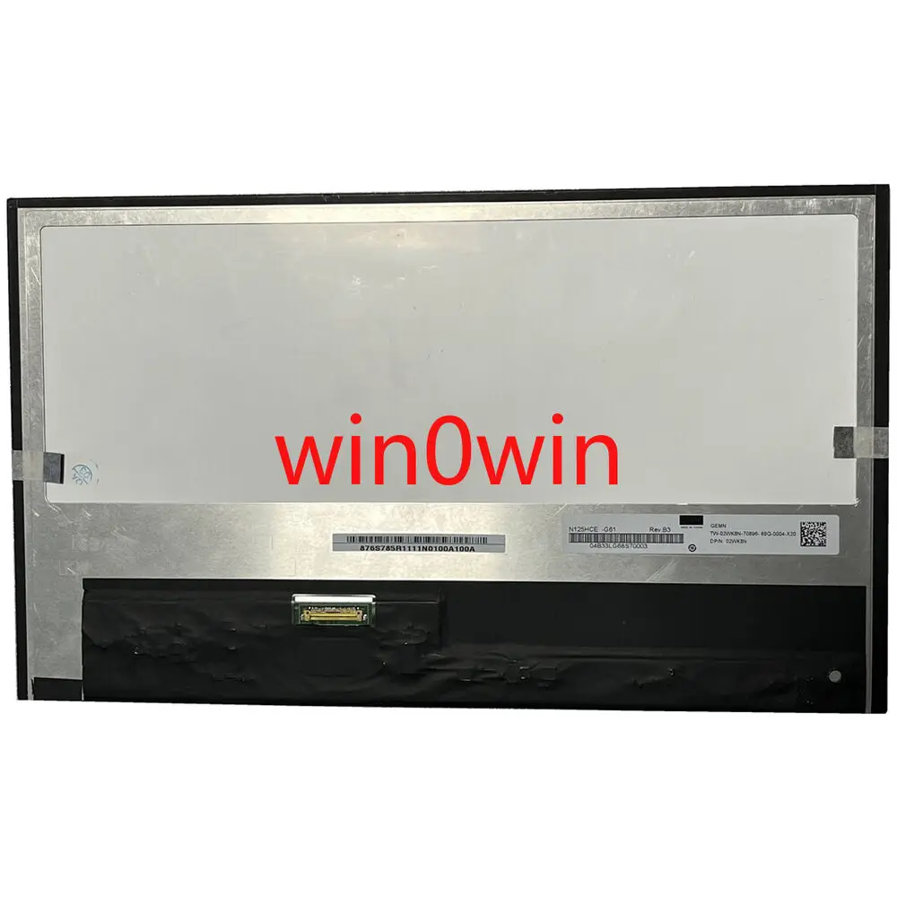 

For N125HCE-G61 Rev B3 fit NV125FHM-N51 LED LCD Screen IPS