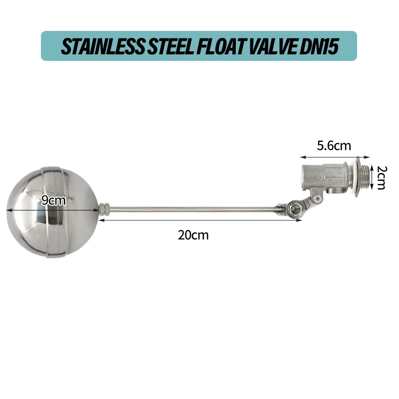 

Поплавковый клапан JIECARE из нержавеющей стали DN15 DN20 DN25