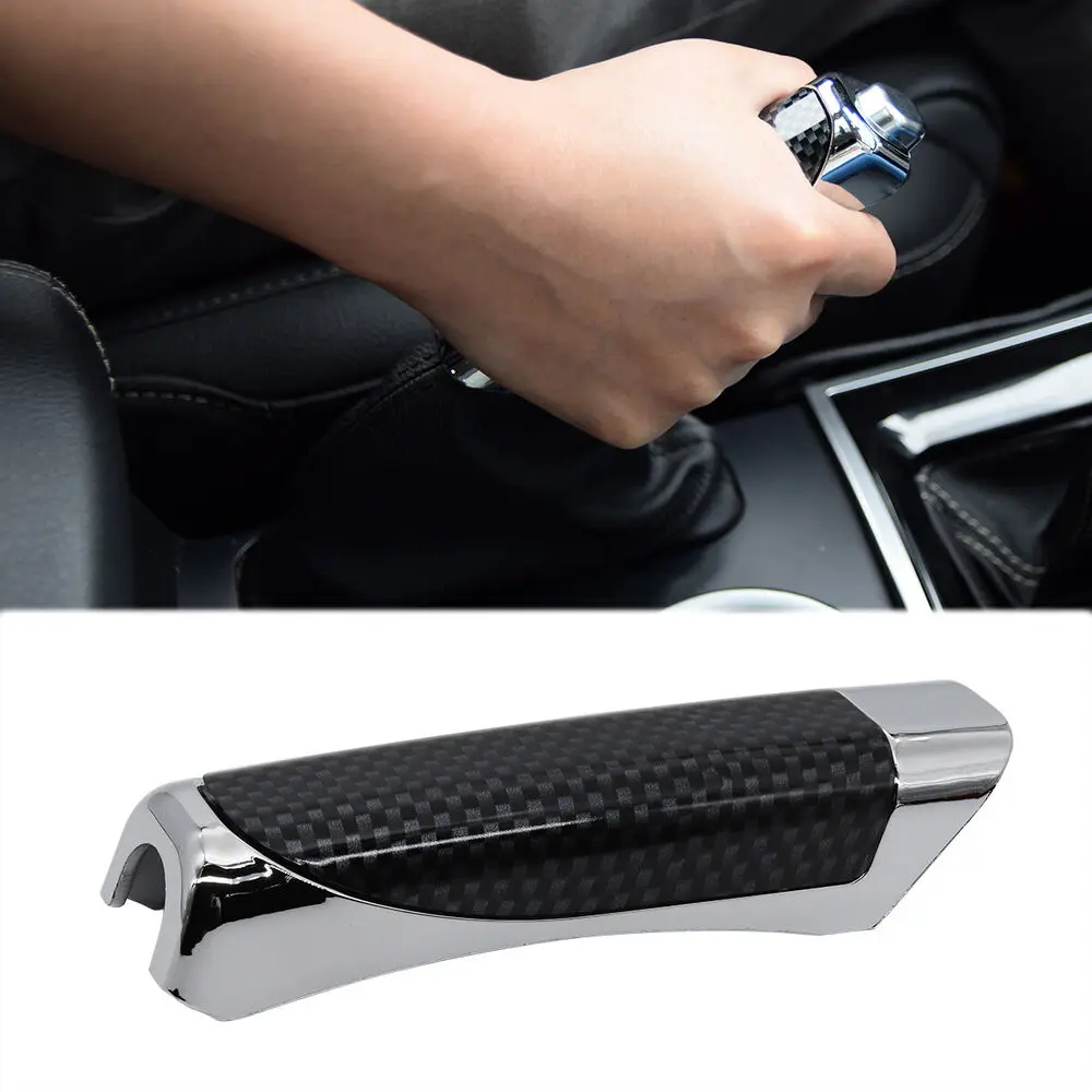 

Upgrade Your Car's Handbrake with this Carbon Fiber Patterned Protective Cover