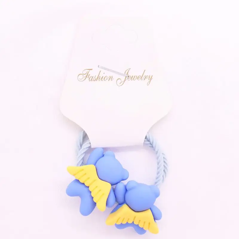 2 шт./компл. мультяшный красочный аксессуар для волос с изображением медведя