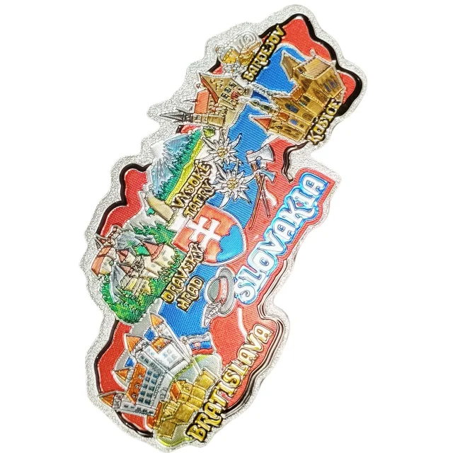 

2022 Amazon Hot Sell Promotional Custom Souvenir Plate 3D Tin 2d Foil Fridge Magnets