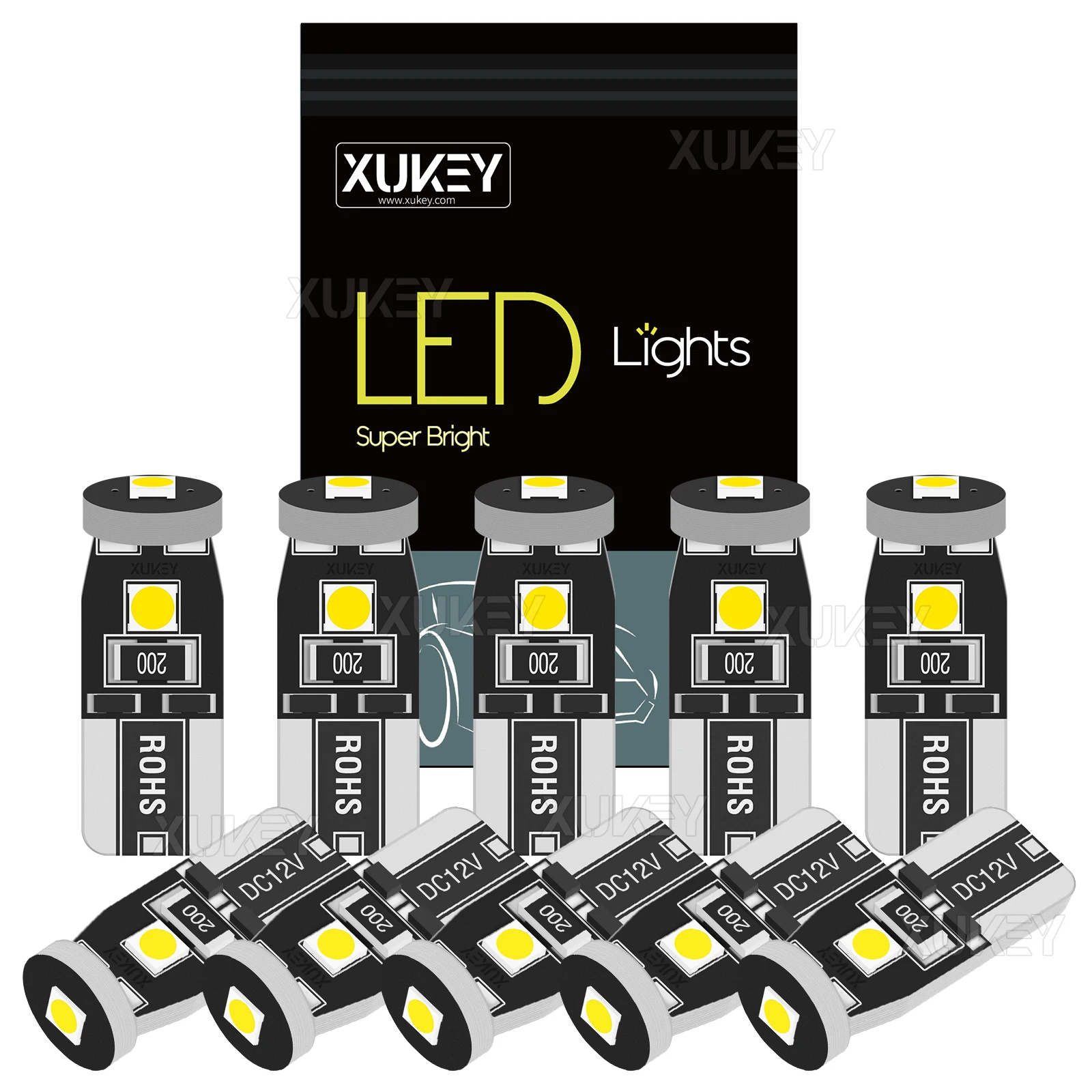 

Светодиодные лампы T10 921 194 168 912, белые супер яркие 12 Вольт, светодиодные Сменные лампы для багажника автомобиля, светильник для купола, карты,...