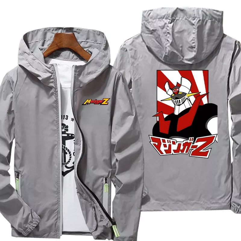 

New2022 Jacket Mazinger Z Robot Fashion Drying Sportswear Outwear Leisure Drying Streetwear Collar Zipper Breathable Leisure