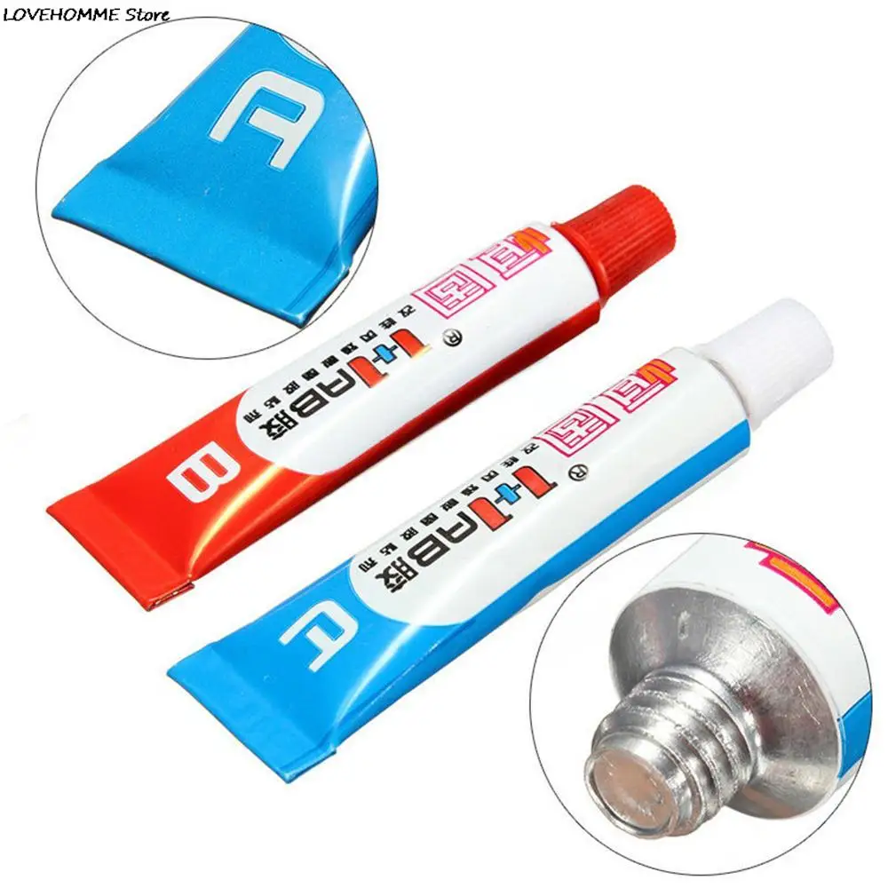 

2PC/set Super Strong Epoxy Clear Glue AB Adhesive Cold Weld Plastic Metals Glass Rubber