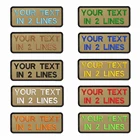 Нашивки цвета хаки с вышивкой под заказ, 10x4 см