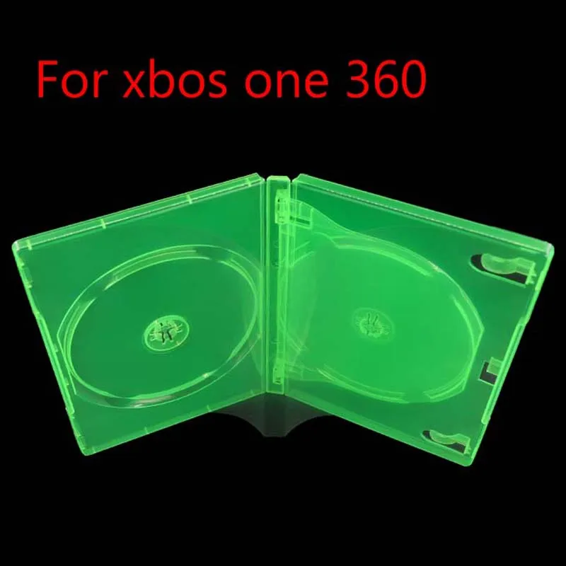 Фото Прозрачный пластиковый чехол для хранения игровых карт для XBOX ONE360, игровой чехол с двумя дисками, чехол для хранения игровых компакт-дисков