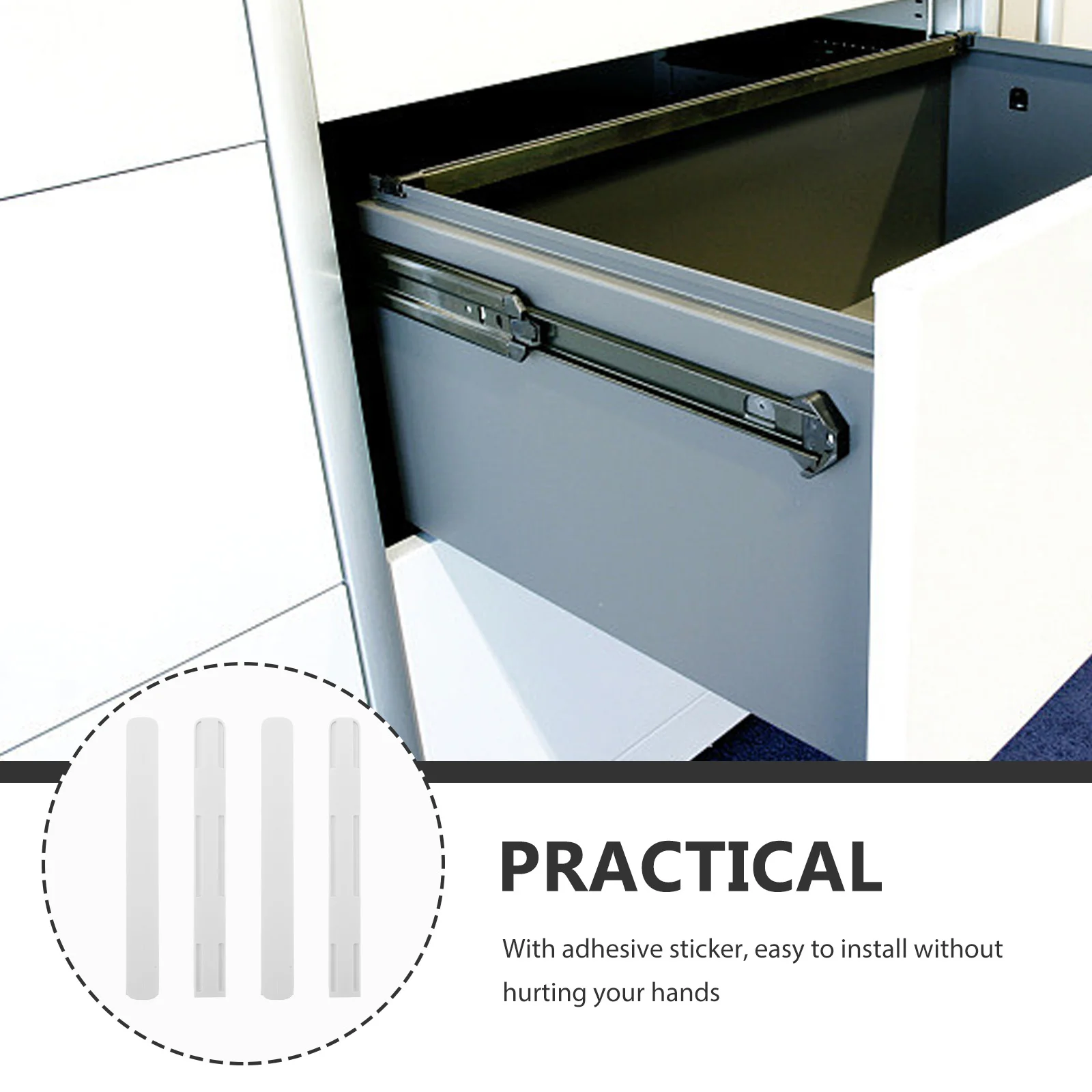 4 шт. ящик для хранения направляющие ящиков рельсов выдвижные дорожка сделай сам