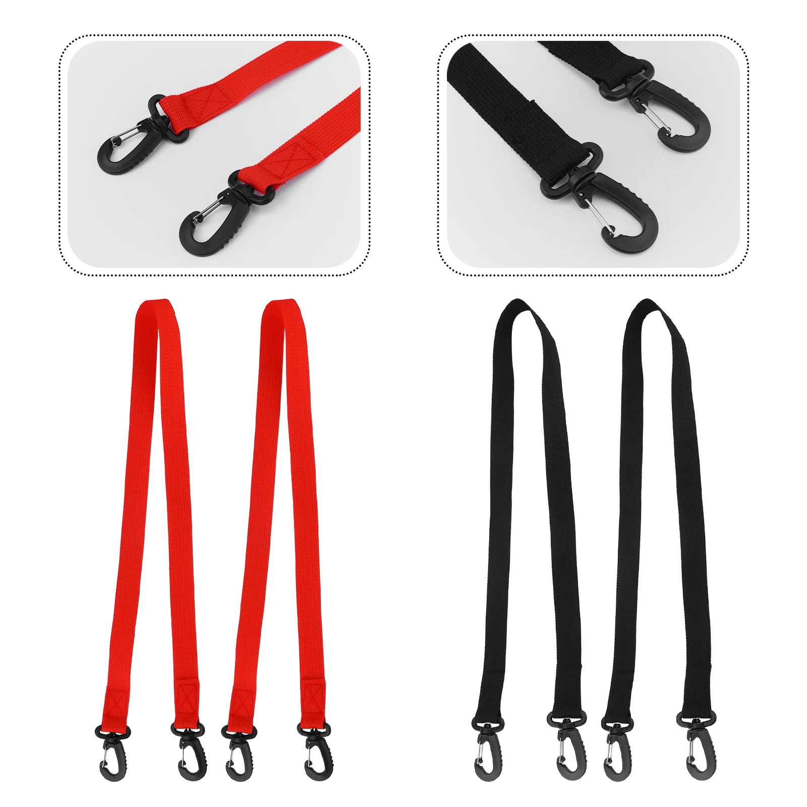 

4pcs Ski Boot Carrier Strap Snowboard Boot Shoulder Carry Strap Sling Leash