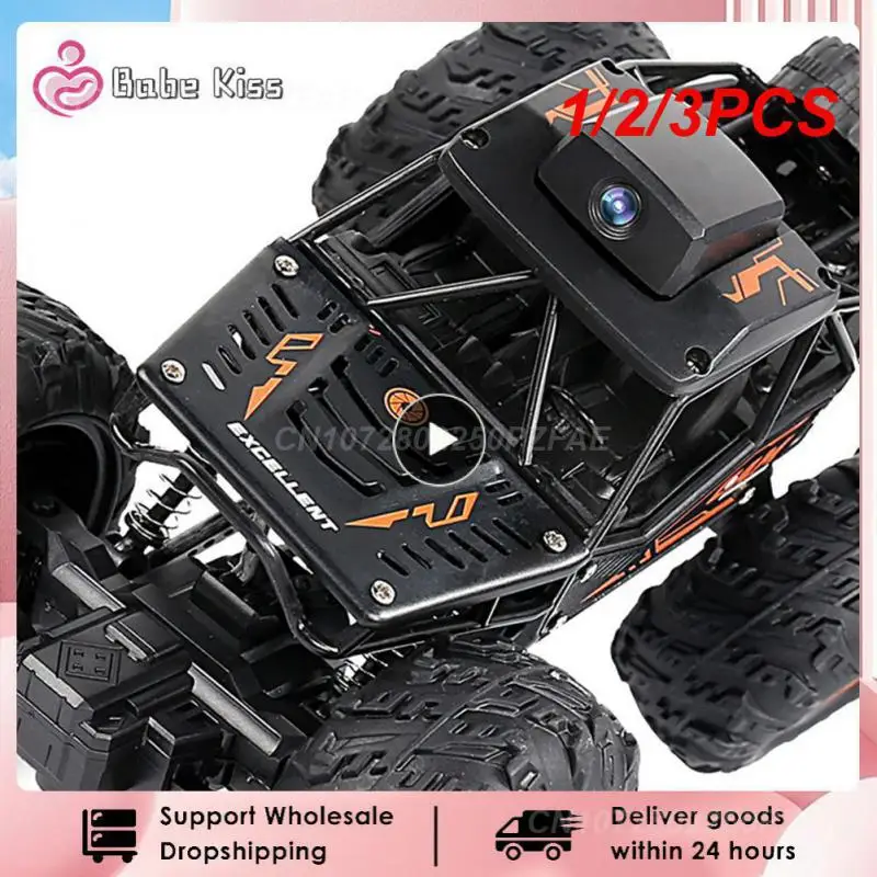 

1/2/3PCS Rc Car With HD 720P WIFI FPV Camera Machine On Remote Control Stunt 1:18 2.4G SUV Radiocontrol Climbing Toys For Kids