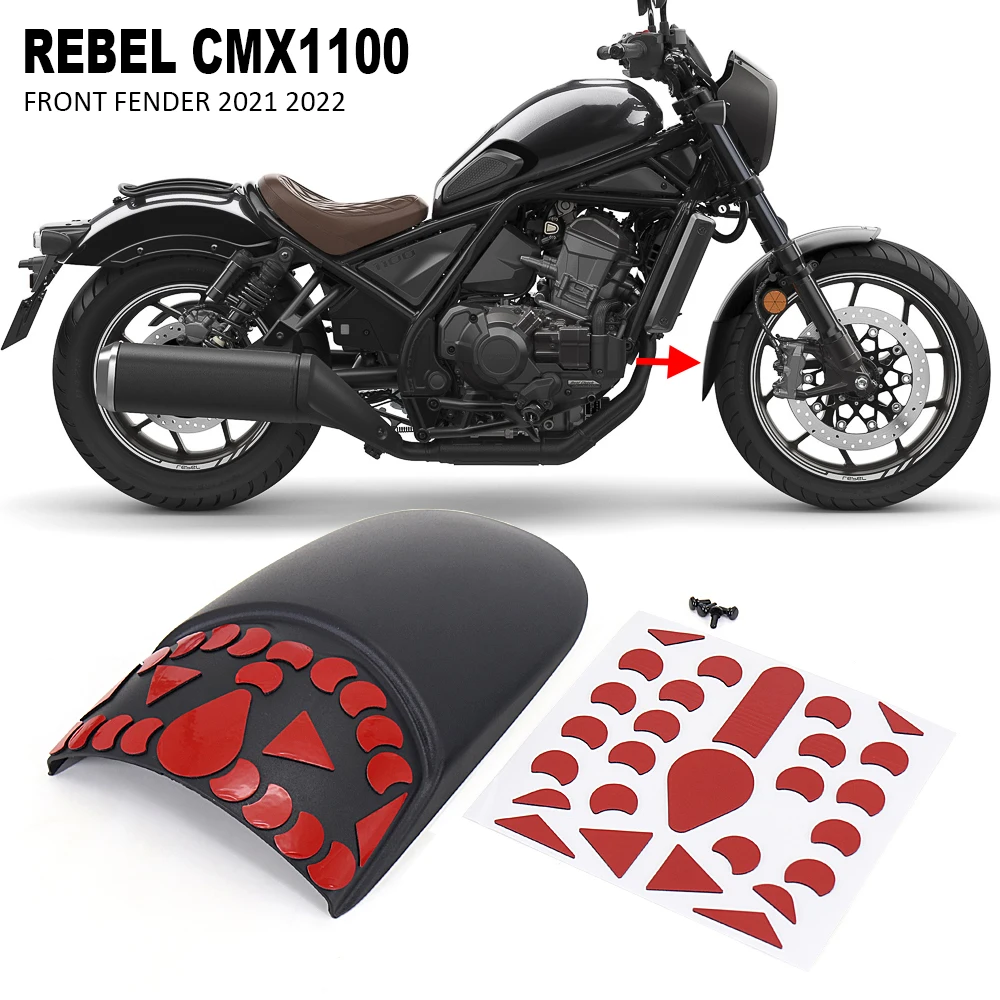 

Motorcycle Front Fender Front Wheel Extension Fender Splash Mudguard Guard For Honda REBEL CMX 1100 Rebel cmx 1100 2021 2022