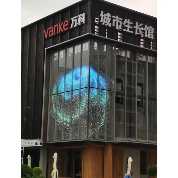Фото Прозрачный LED-экран для витрин P3.91: Медиафасад Yipled HD для розничной торговли №3