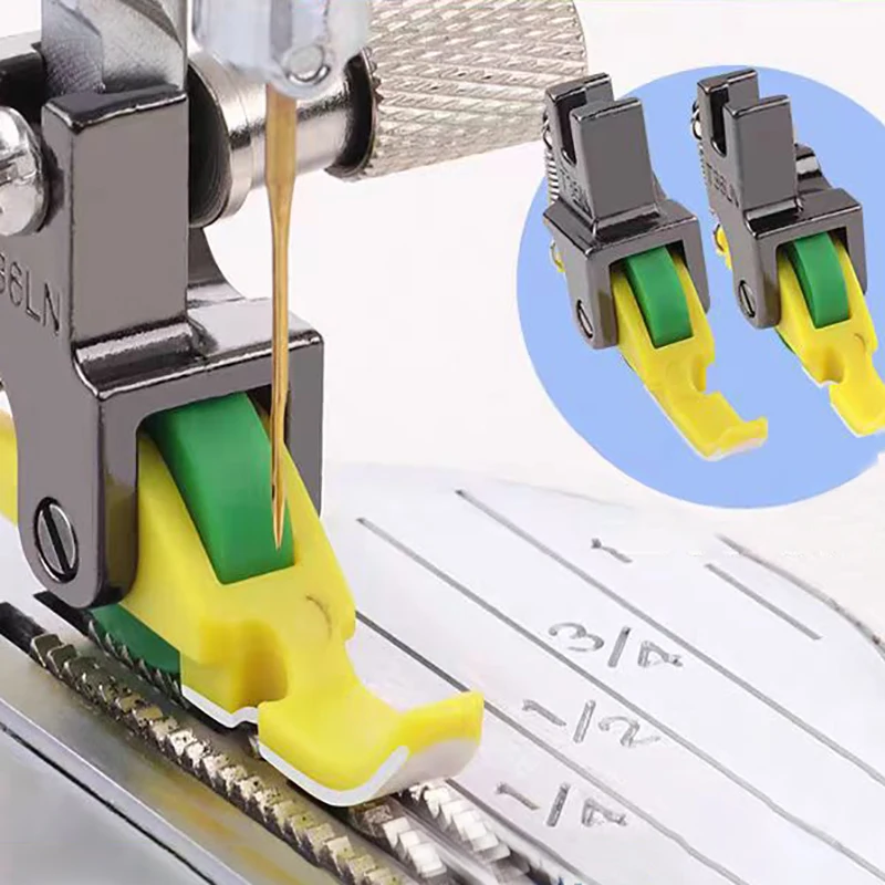 1PC Universal Industrial Sewing Machine Leather Roller Wheel Presser Foot Of Flat Car Thick Fabric Clothing Replace Feet