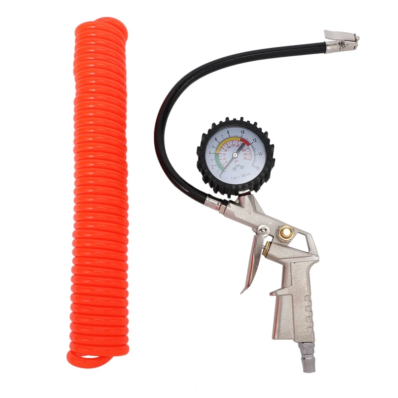 

220 PSI Tire Inflator With Pressure Gauge Air Compressor For Car Motorcycle SUV