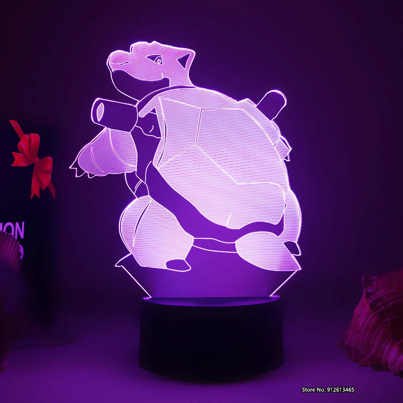 

Новый мультяшный дизайн Покемон 3D ночник красочный светодиодный сенсорный визуальный светильник креативный подарок атмосфера маленькая н...