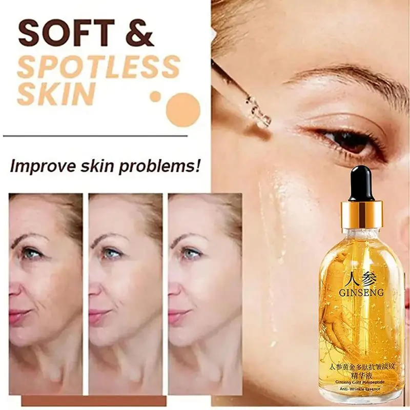

100ml 24k Gold Hyaluronic Acid Nicotinamide Face Serum Anti Aging Facial Lifting Collagen Essence Skin Care Whitening Serum