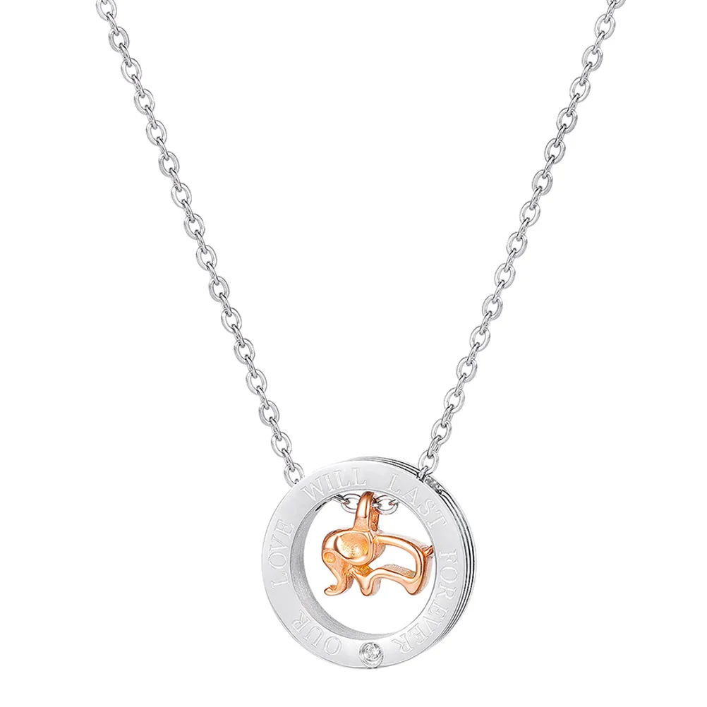 

1Pc Elephant Shaped Necklace Couple Neck Pendant Personality Neck Ornament