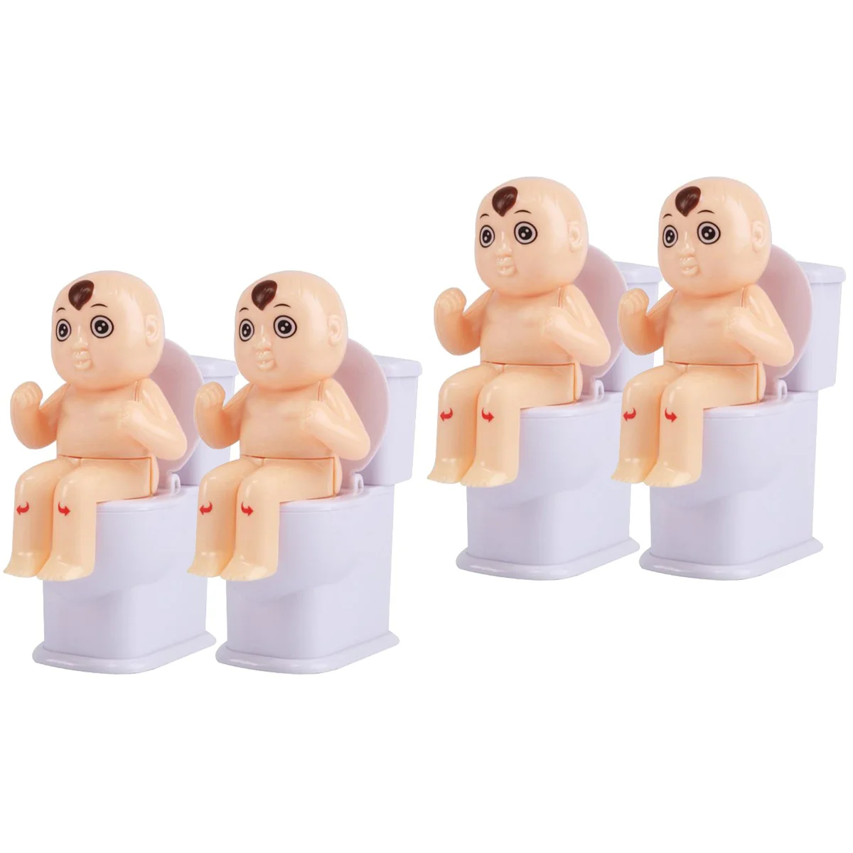 

4 Pcs Children Toys Closestool Water Spray Adorable Baby Party Trick Plastic Kids Plaything Tricky Prank