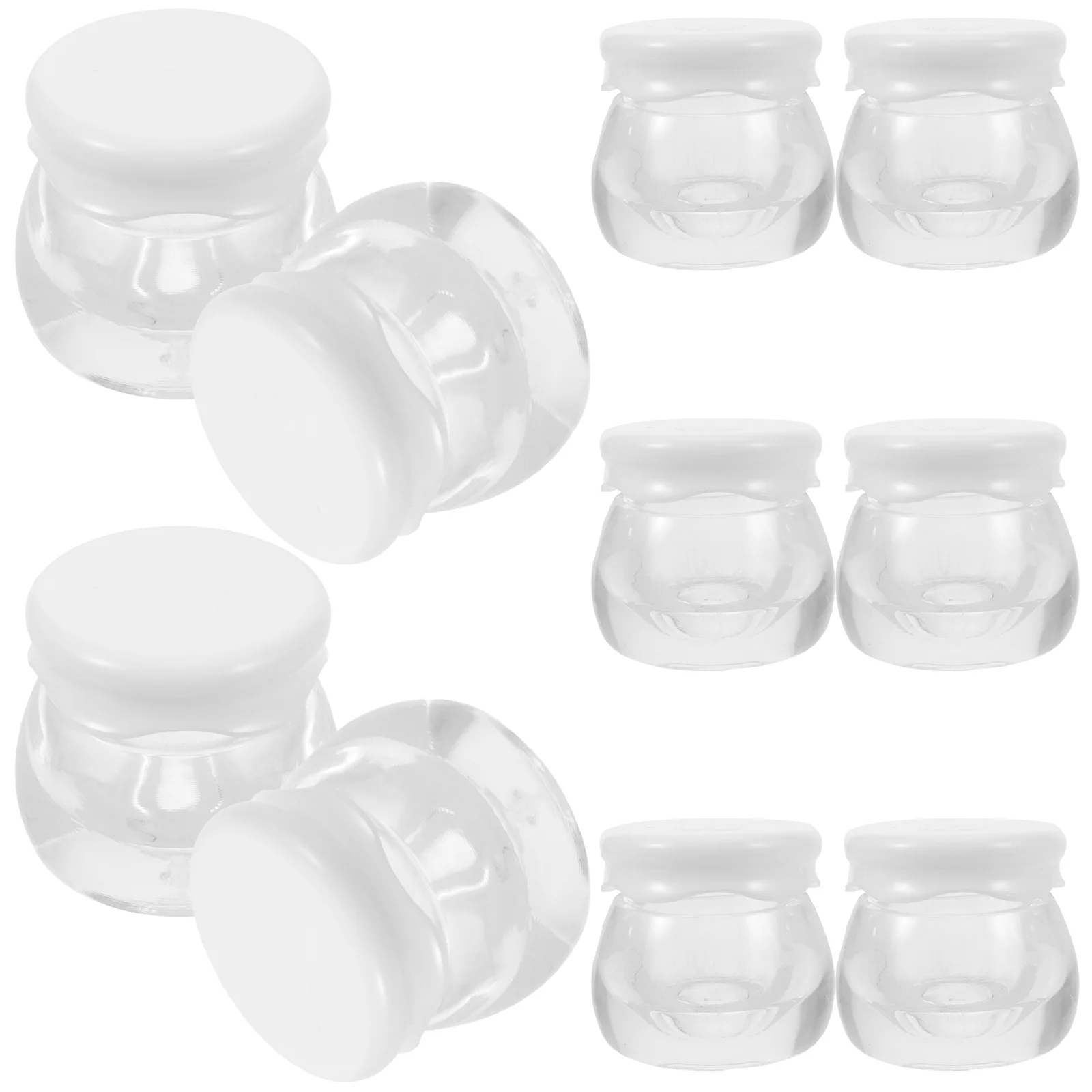 

10 Pcs Bottled Travel Cream Lotion Storage Jars Acrylic Refillable Containers