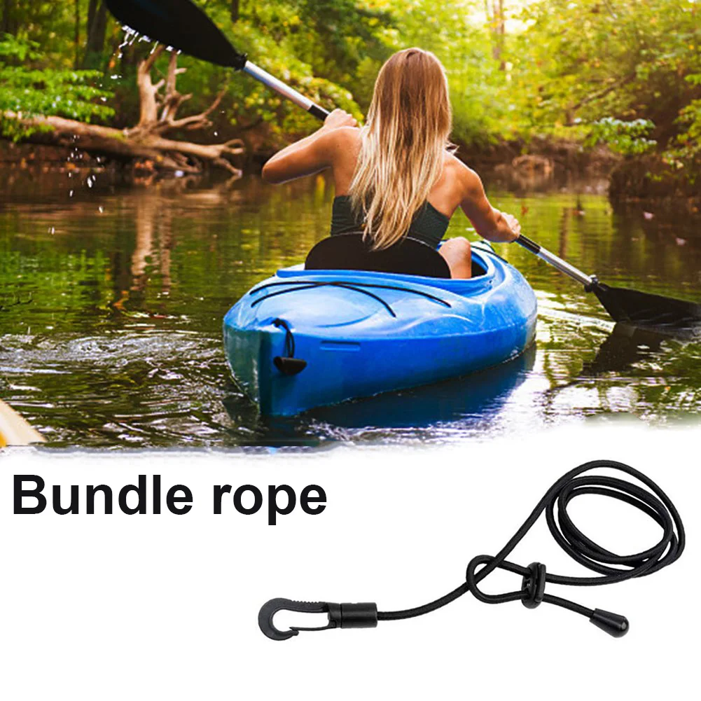 

Поводок для Каяка, рыболовная удочка, шнур, Аксессуары Для Каяка, безопасный эластичный ремешок с крючком, поводок для весла, шнур для серфин...