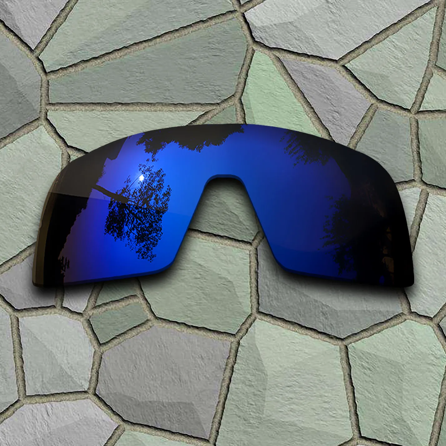 Menekşe mavi güneş gözlüğü için polarize yedek lensler Oakley Sutro