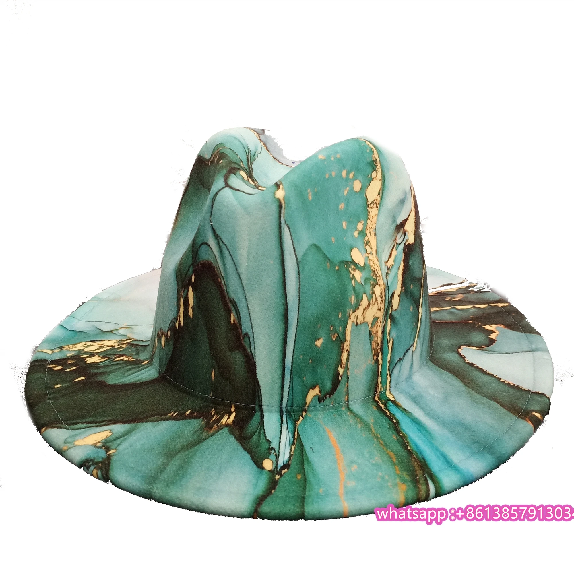 Головные уборы шляпы окрашенные в галстук fedoras для женщин и мужчин Весенняя