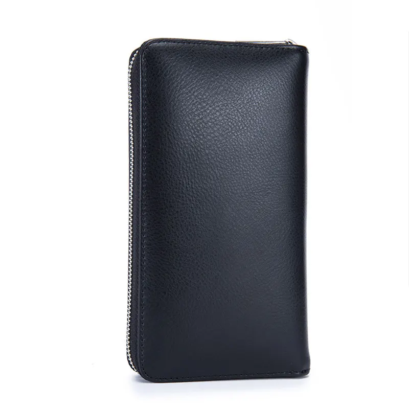 Мужской кошелек из натуральной бычьей кожи с защитой от кражи