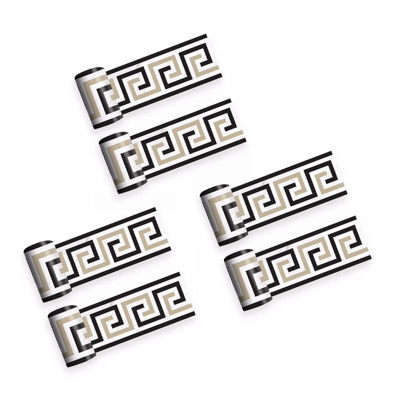 

6 шт. 2 м, наклейка для плитки с боковой линией, Настенная Наклейка для ванной, кухни, ресторана, Настенная Наклейка для плитки, домашняя накле...