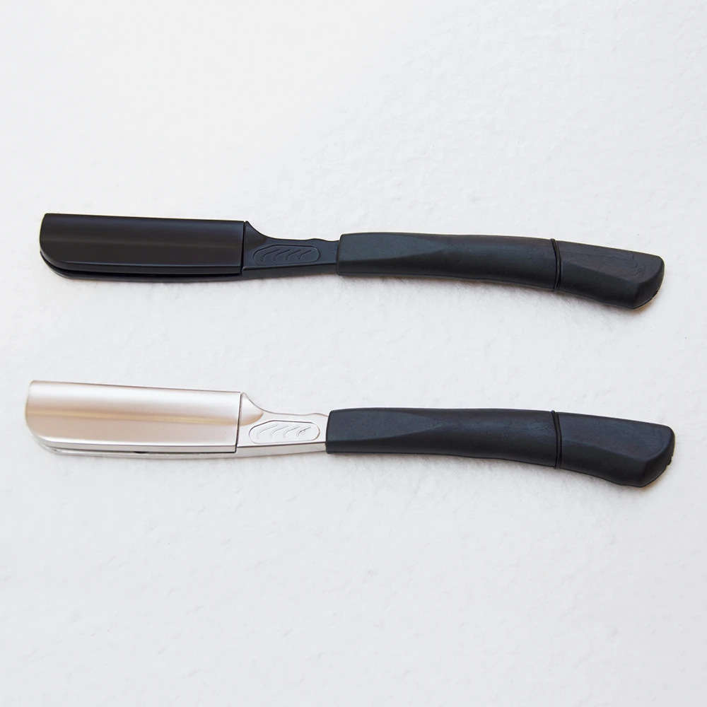 6"Black Silver Straight Razor Stick For Men Women Barber Sha