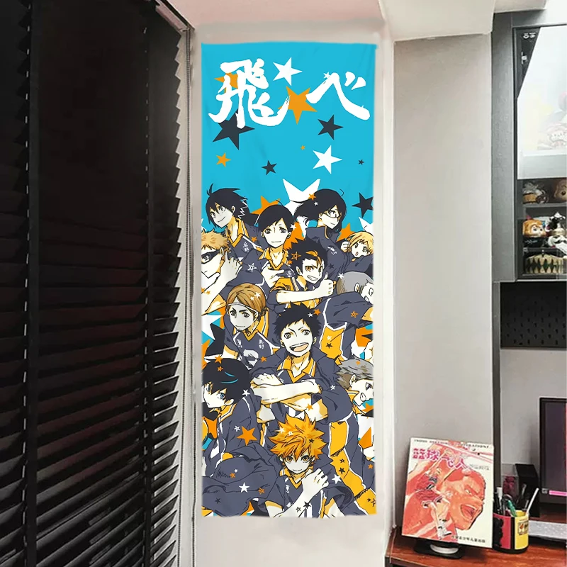 Аниме Haikyuu! Фоны для косплея Shoyo Hinata декоративная ткань Playbill постеры в натуральную