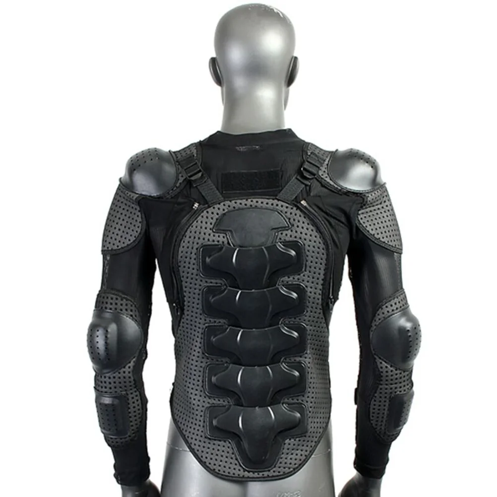 

Motorcycle Full Body Armor Spine Shoulder Protection Gear Riding Gear Size XL (Black)