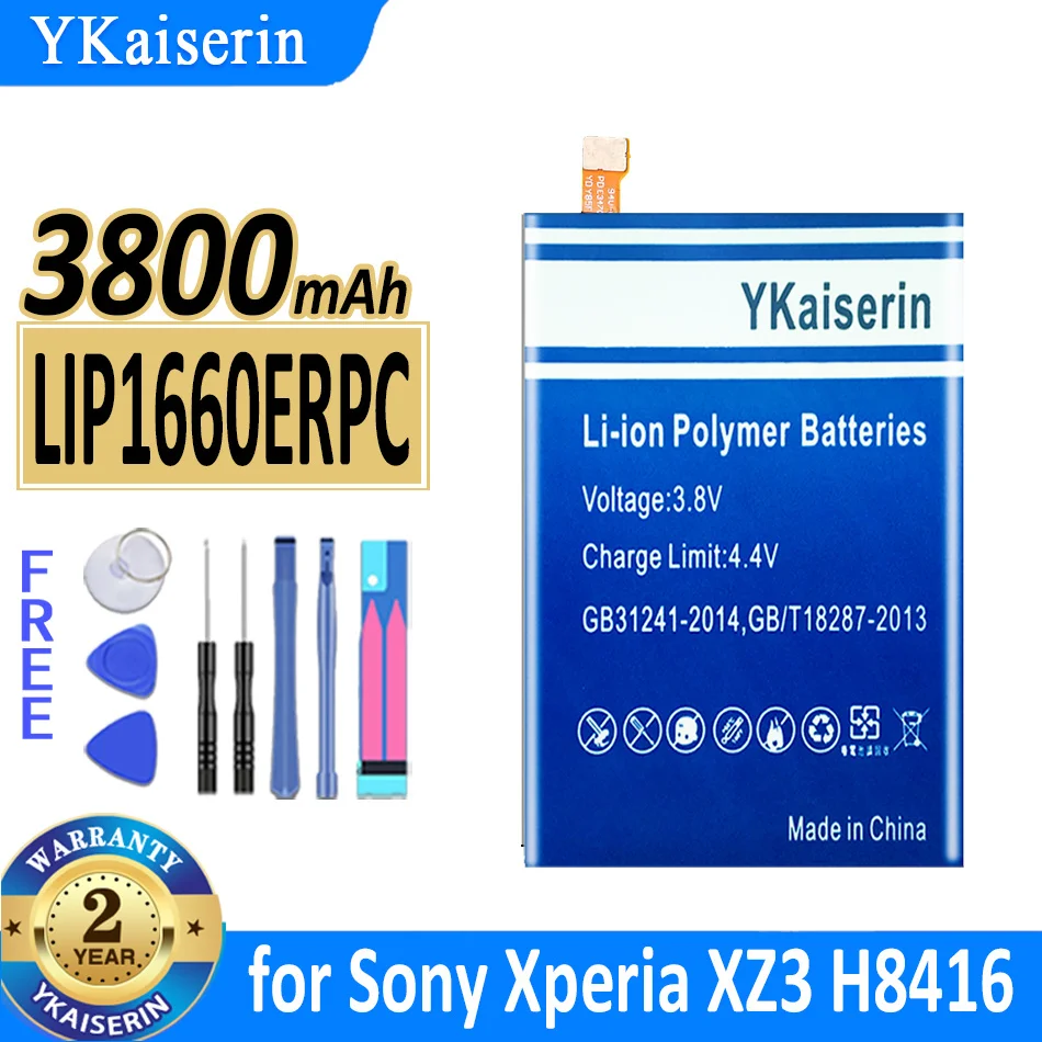 

3800mAh YKaiserin Battery LIP1660ERPC for Sony Xperia XZ3 H9436 H9493 H8416 Mobile Phone Bateria