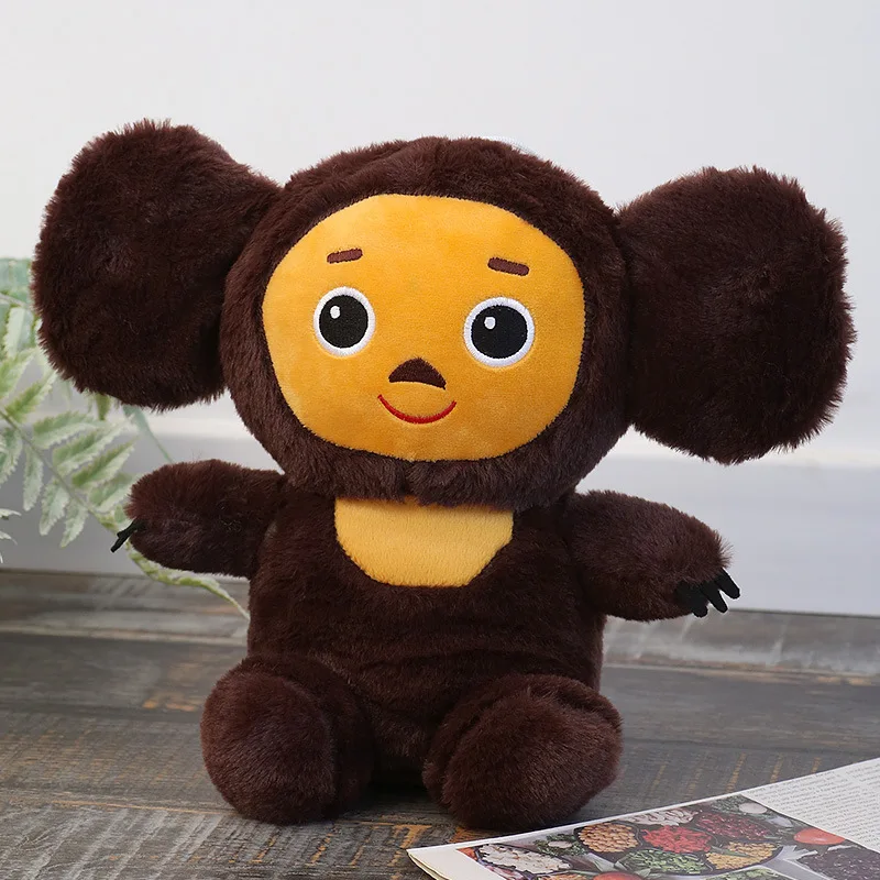 

Новая русская плюшевая кукла 30 см с большими глазами, обезьянка, Чебурашка, мягкие плюшевые игрушки, милая Успокаивающая подушка для детей, подарки