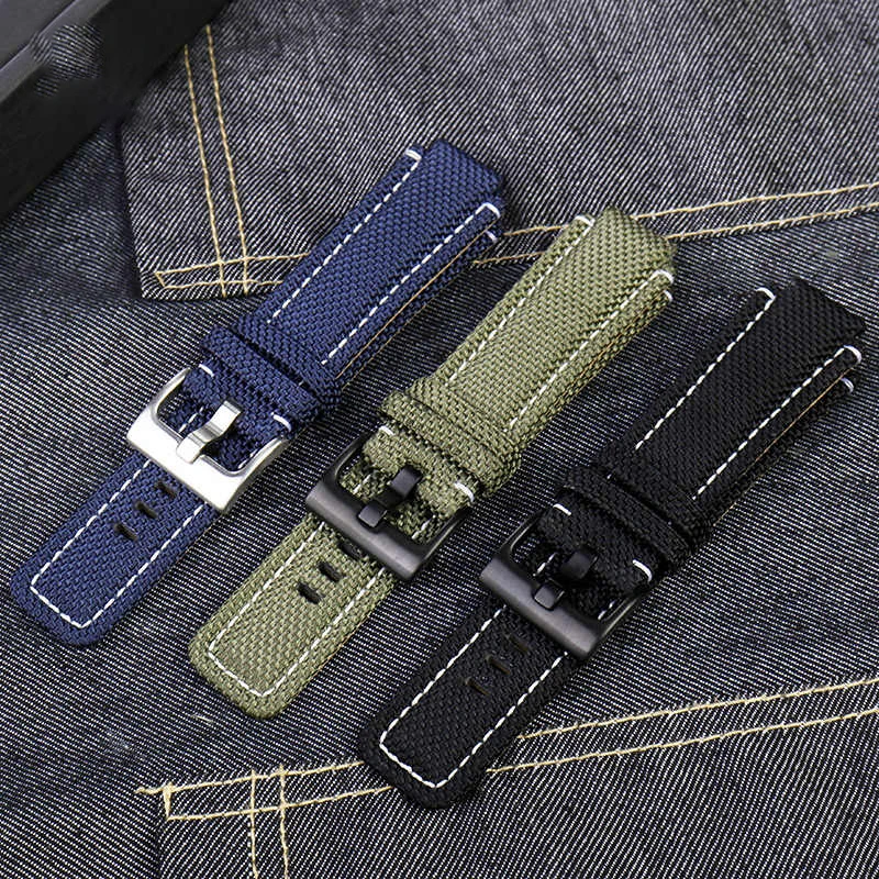 Фото Нейлоновый холщовый ремешок для часов для серии TIMEX Tide T2N721 T2N720 T2N739 TW2T76500 76300 TW2T6400, спортивный водонепроницаемый ремешок-браслет №2