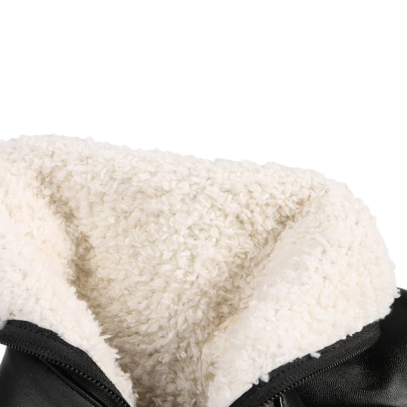 Женские эластичные сапоги до колена однотонные женские из искусственной кожи с