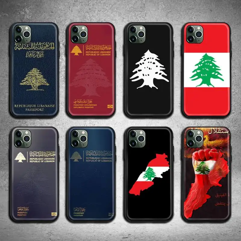 Чехол для телефона с ливанским флагом iphone 13 12 11 Pro Max Mini XS 8 7 6 6S Plus X 5S SE 2020 XR |