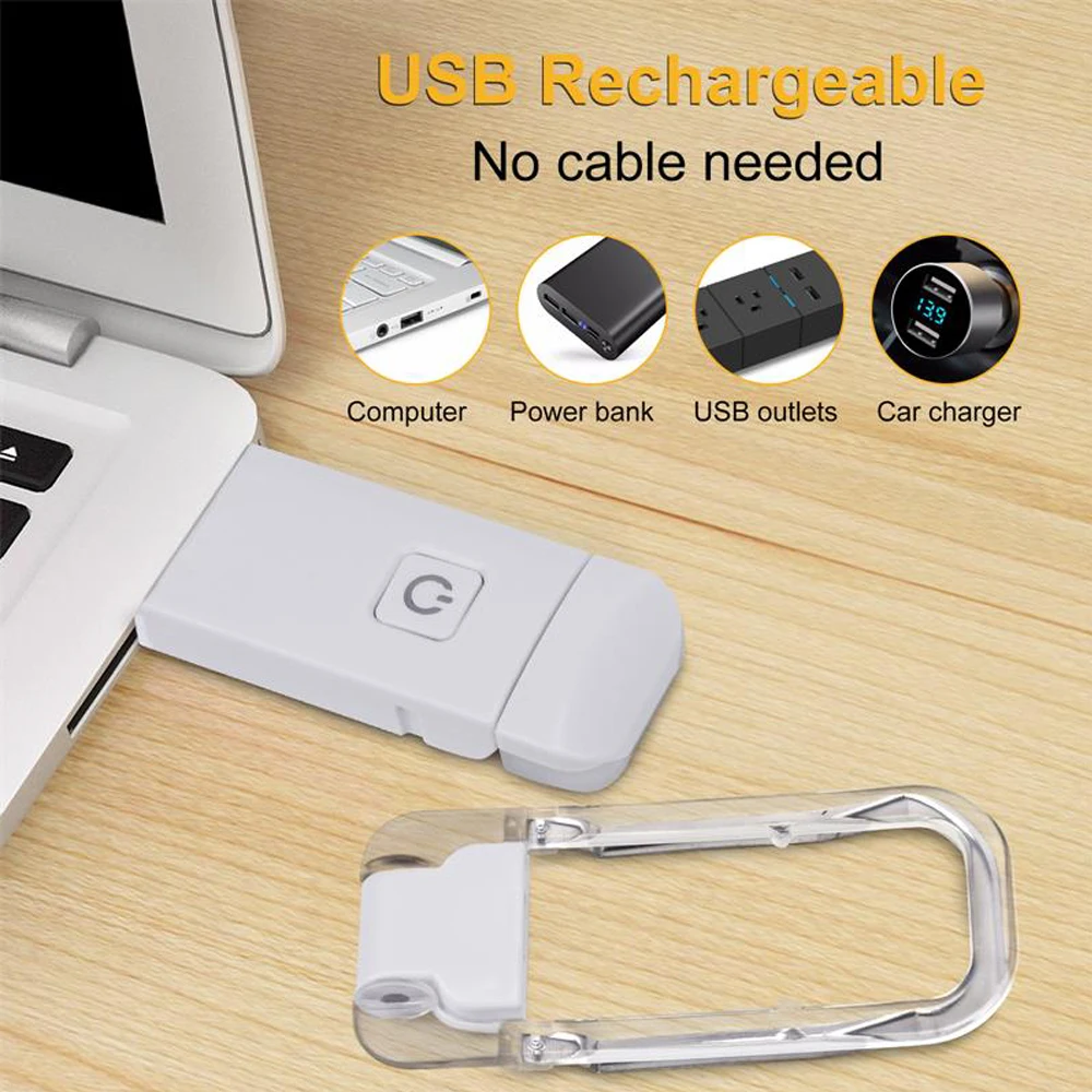 USB-перезаряжаемая книга с регулируемой яркостью для защиты глаз
