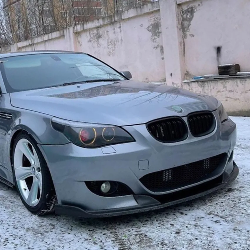 Для BMW 5 серии E60 E61 2005-2010 M5 аксессуары спойлер на передний бампер комплект