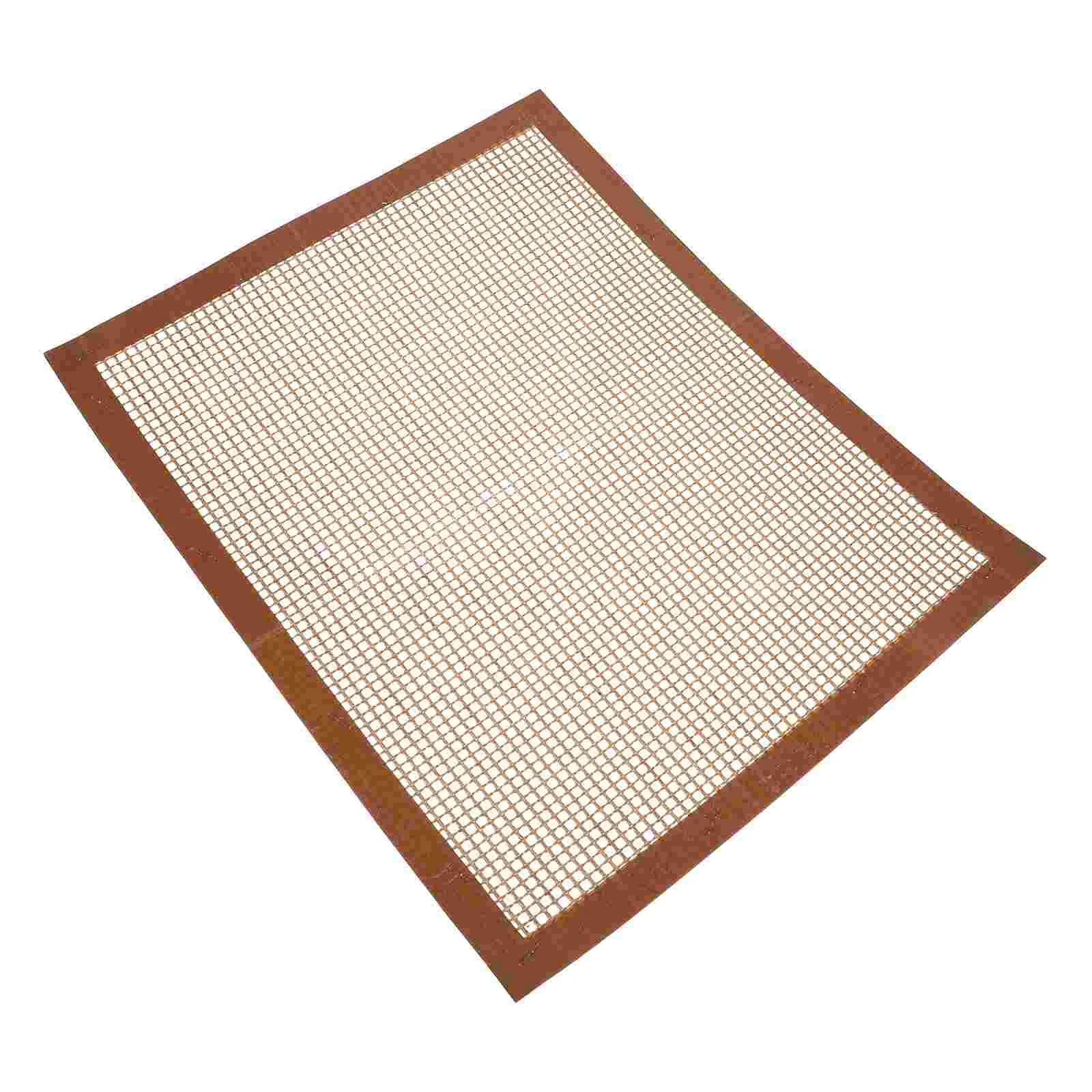 

1pc Durable Barbecue Mat Practical Barbecue Pad Non-stick Barbecue Pad (Brown)