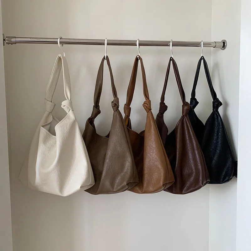 

CGCBAG 2023 Fashion Designer Luxury Tote Bag For Women High Quality Soft Leather Shoulder Bag Solid Simple Female Handbags