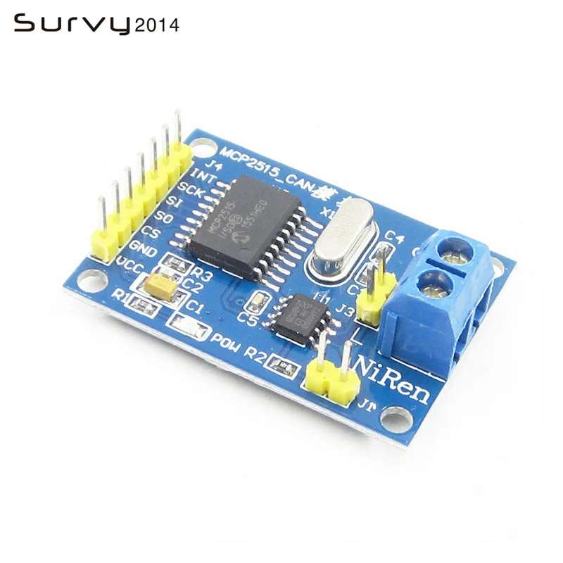 Плата модуля шины CAN WAVGAT MCP2515 TJA1050, приемник SPI для 51 MCU контроллер рычага, Новинка
