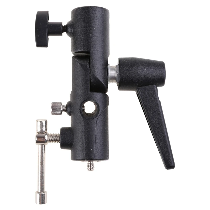 

Metal Flash Bracket Hot Shoe Umbrella Holder Light Stand Mount Adapter for Tripod Photography Photographic Photo