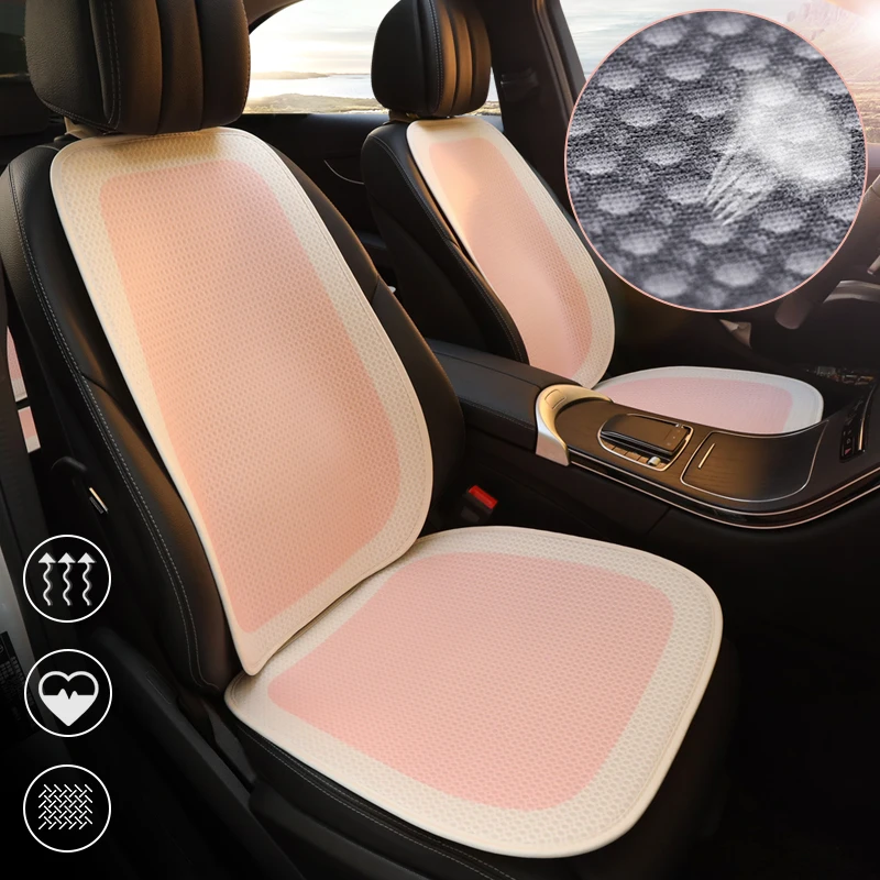 

Car Seat Cover Set Front Rear Breathable Mesh Car Seat Cushion Auto Seat Cover Protection Pad Universal Cool Mat For Sadan SUV
